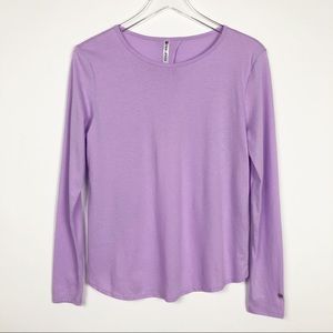 Fabletics Millie Long Sleeve Top Lilac Size Small